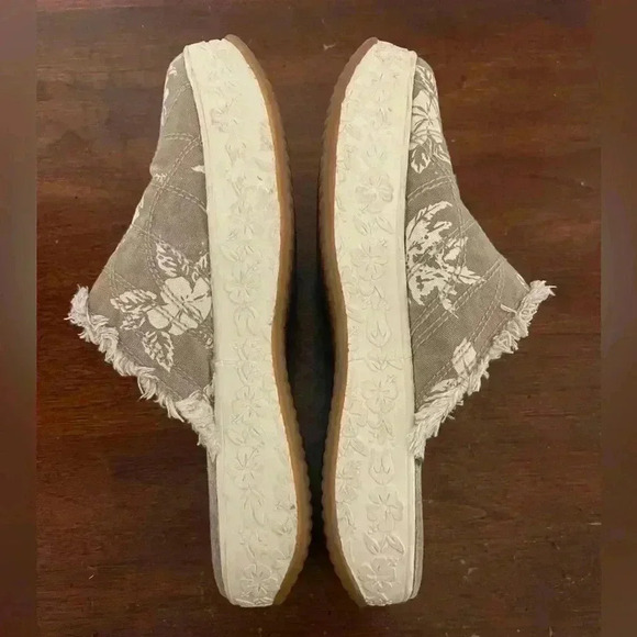 Bass canvas slip on mules Leshia print shoes size 7.5 - Picture 7 of 10